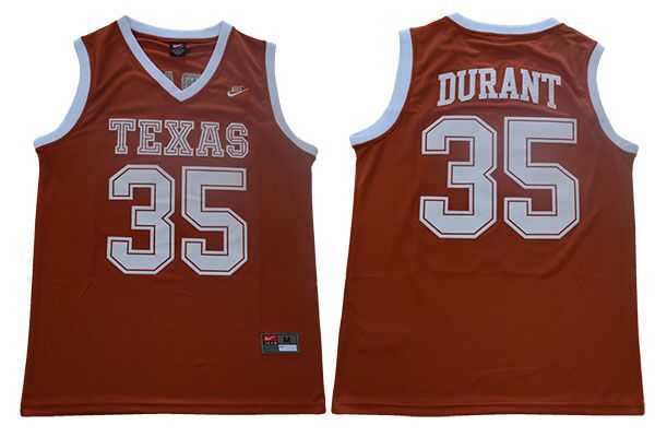Men Texas Longhorns 35 Durant Orange Nike NCAA Jerseys